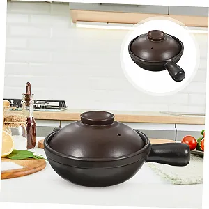 Каструля порцелянова з кришкою для супів та страв з рису жаростійка synthetic.ua - Фото 1