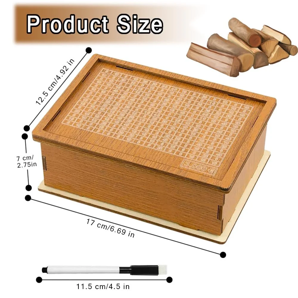 Скарбничка Wooden with Savings Target and Numbers Counter Vintage Style, фото №2
