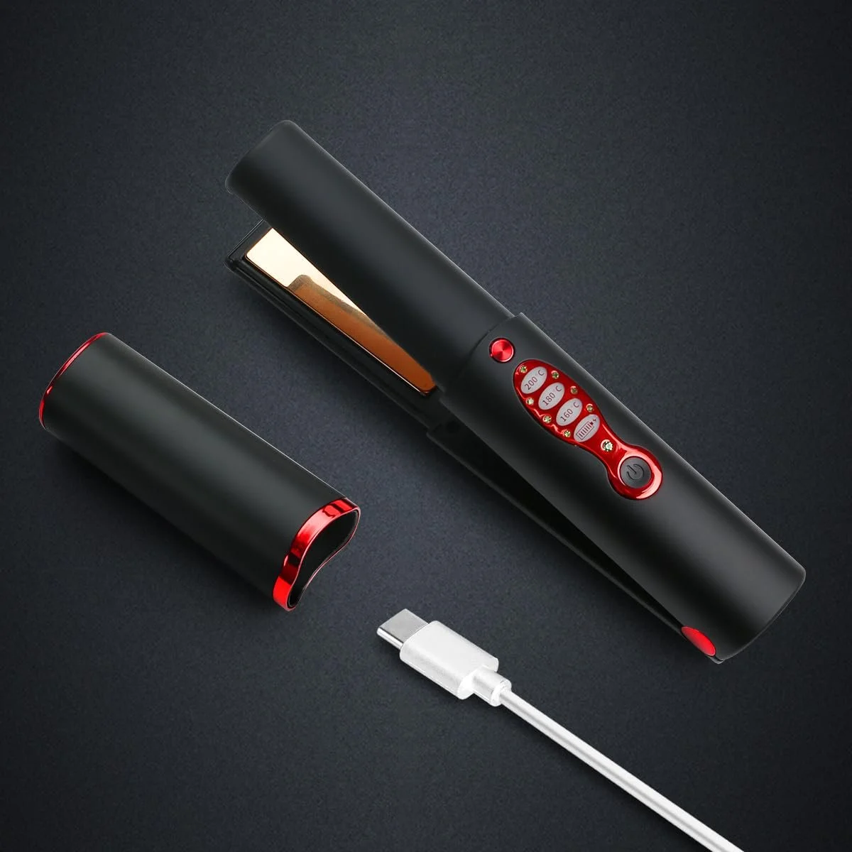 Випрямляч для волосся бездротовий 2 в 1 Type-C 5000 mAh, фото №1 Випрямляч для волосся бездротовий 2 в 1 Type-C 5000 mAh, фото №1