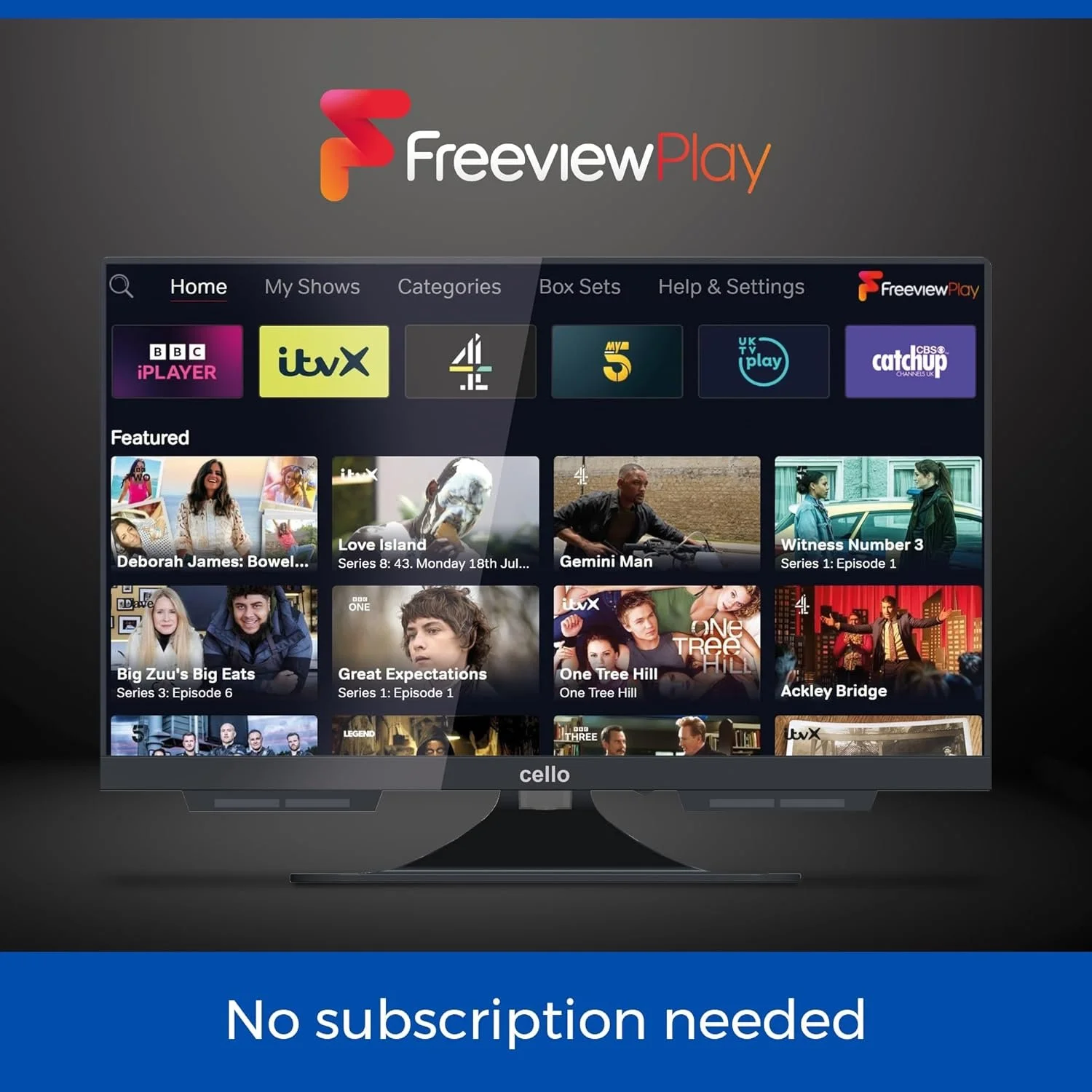 Телевизор 19" Cello C1924WS / HD Ready / 60 Гц / LED / Smart TV webOS / Wi-Fi / Bluetooth / T2 / 12V / (C1924WS TRAV), фото №5 Телевизор 19" Cello C1924WS / HD Ready / 60 Гц / LED / Smart TV webOS / Wi-Fi / Bluetooth / T2 / 12V / (C1924WS TRAV), фото №5