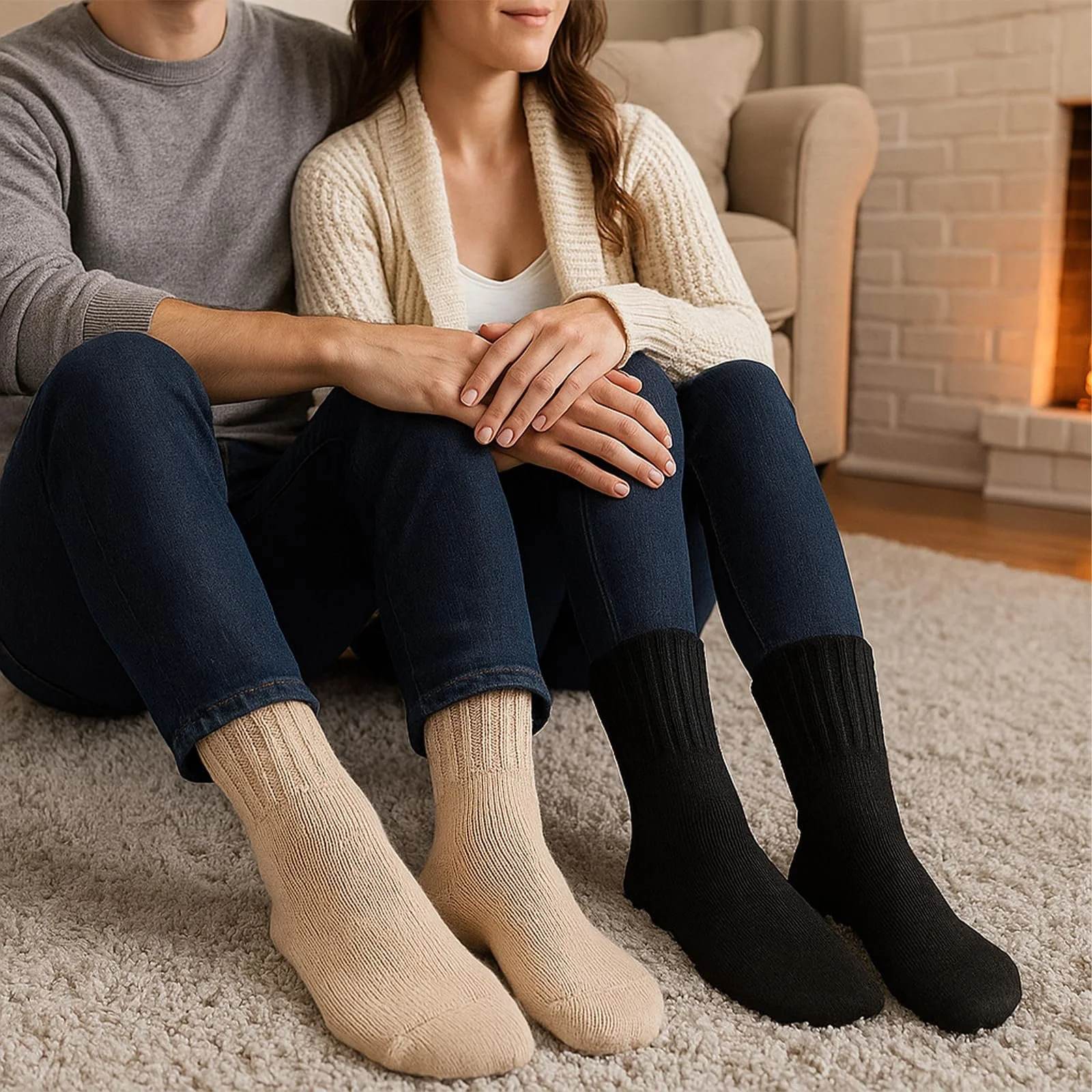 Термошкарпетки Жіночі Бавовняні, 3 пари, фото №4