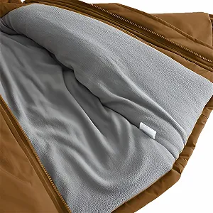 Куртка-парка для мальчиков Amropi с капюшоном, на флисовой подкладке, ветрозащитная synthetic.ua - Фото 1