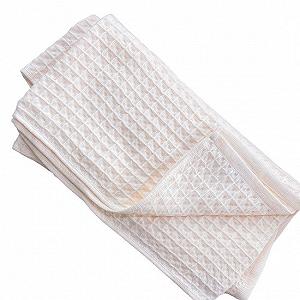 Банное вафельное полотенце «Мозаика» 70×140 Розовый synthetic.ua - Фото 1