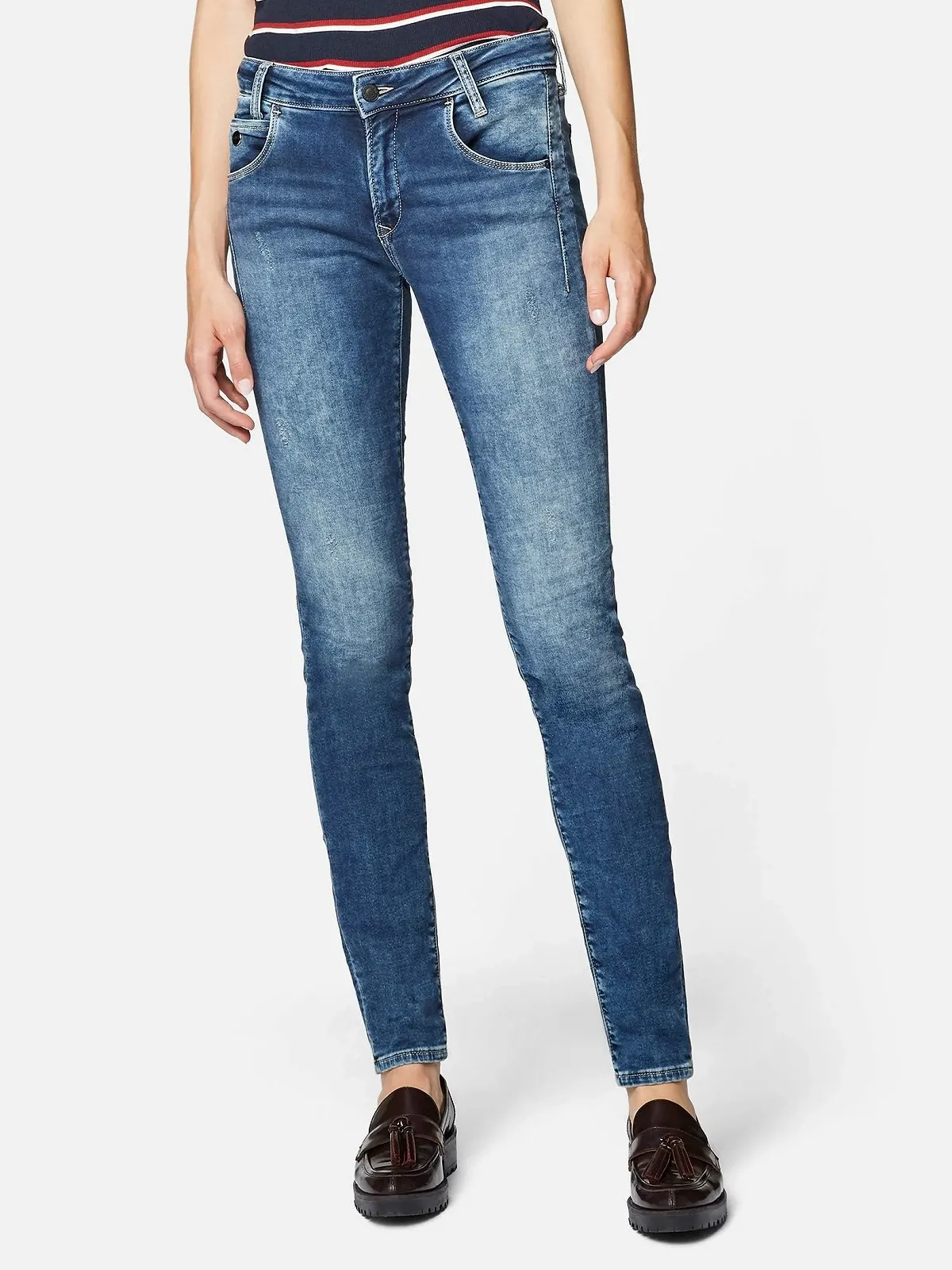 Женские джинсовые штаны MAVI ADRIANA Mid Crashed Sporty - 26, фото №4 Женские джинсовые штаны MAVI ADRIANA Mid Crashed Sporty - 26, фото №4