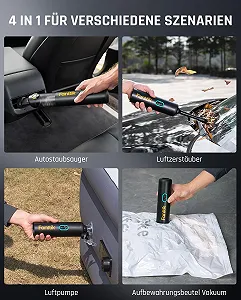 Автомобильный пылесос Fanttik Slim V8 Apex 19000Pa/45W 4-в-1 Мини-воздуходувка RobustClean Handheld Vacuum Cleaner synthetic.ua - Фото 1