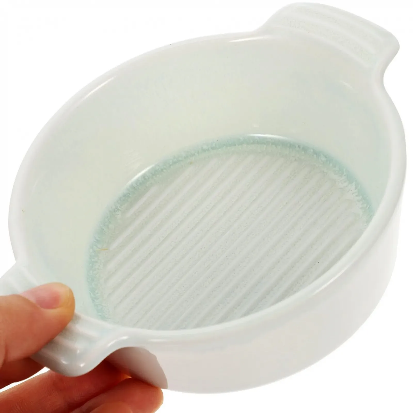 Форма для запікання GALPADA керамічна кругла з двома ручками зелена, фото №5