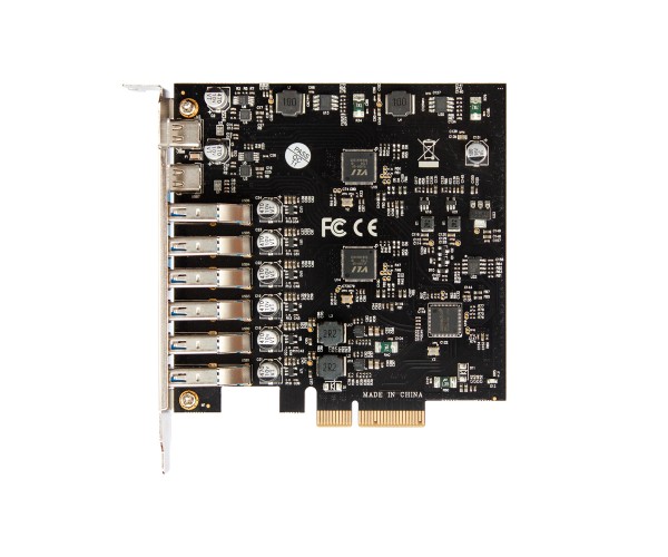 Плата розширення Frime PCI-E to USB3.2 Gen2 TYPE-A C (6+2 порти ASM3142+VL822 (ECF-PCIEtoUSB013), фото №1