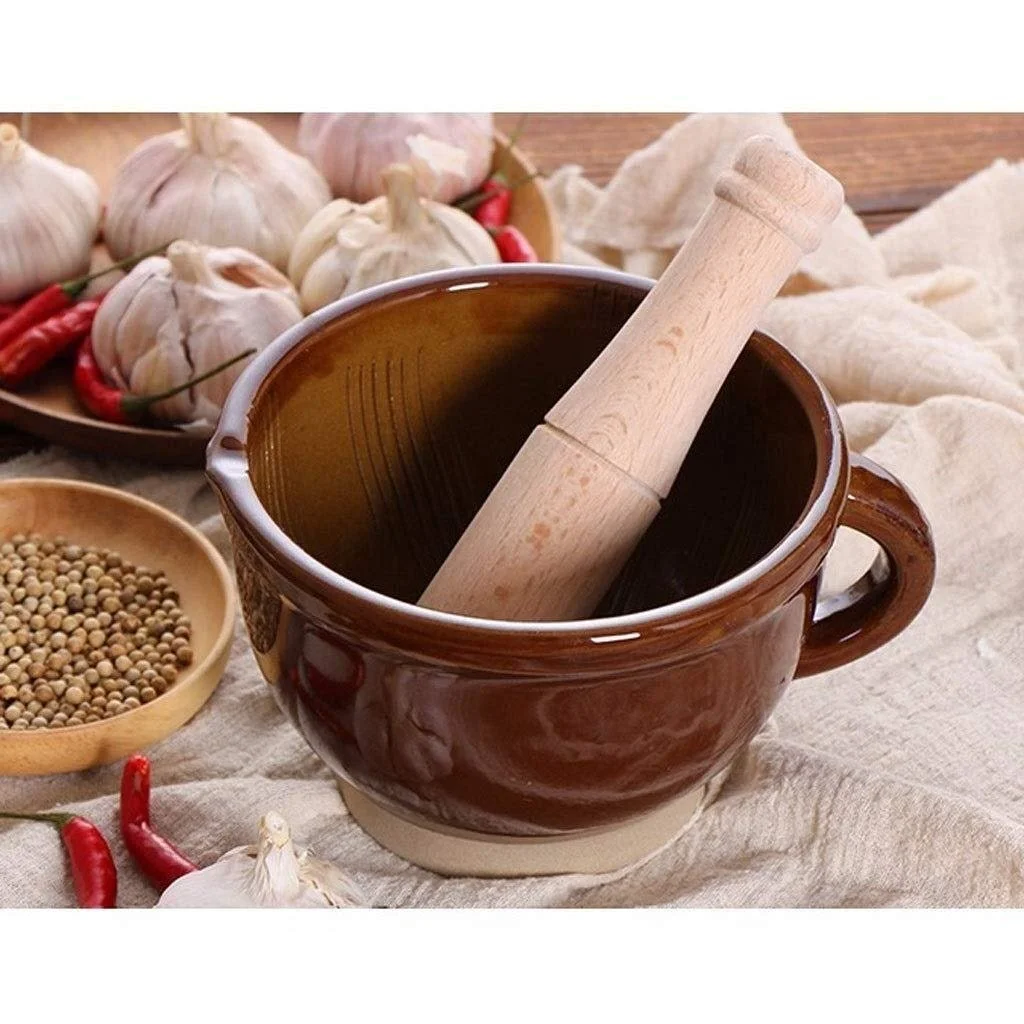 Ступка з товкачиком Керамічна, фото №7