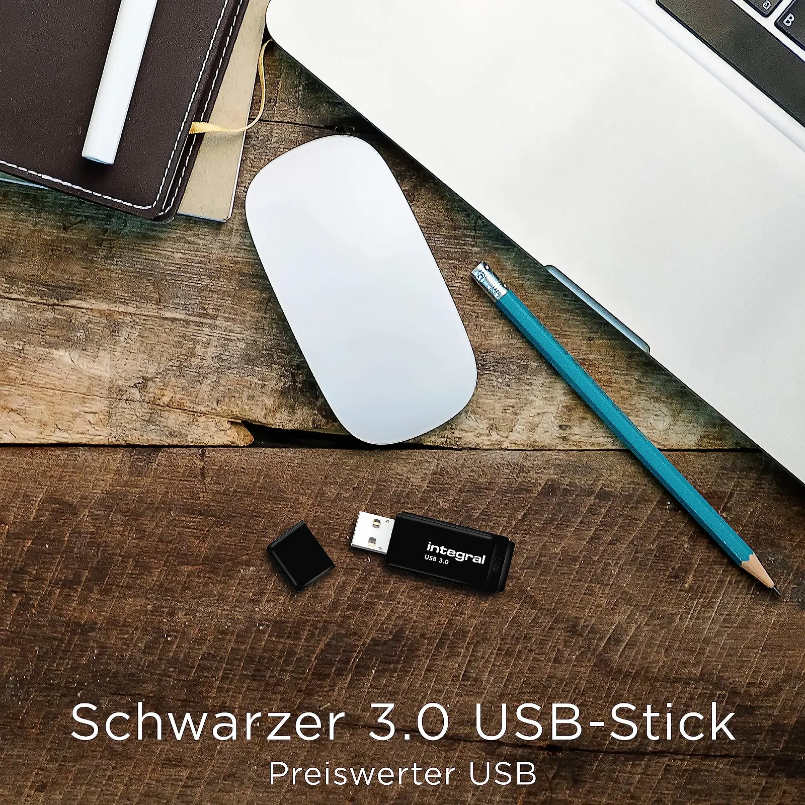 USB-флеш-накопичувач Integral 128 ГБ USB 3.0 Чорний, фото №5