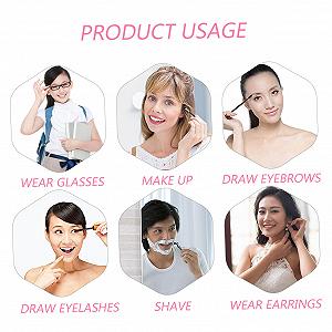 Зеркало Angoily LED Schminkspiegel с подсветкой пластик белый цена на synthetic.ua - Фото 1 Зеркало Angoily LED Schminkspiegel с подсветкой пластик белый synthetic.ua - Фото 1