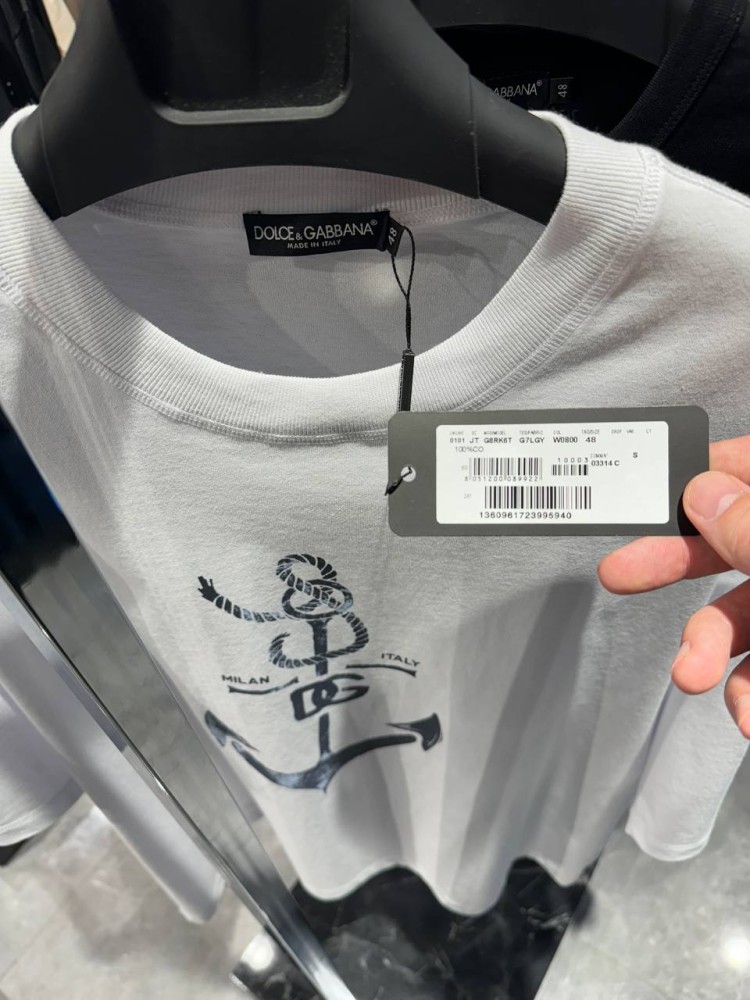 Футболка Dolce Gabbana принт в морском стиле f638, фото №5 Футболка Dolce Gabbana принт в морском стиле f638, фото №5