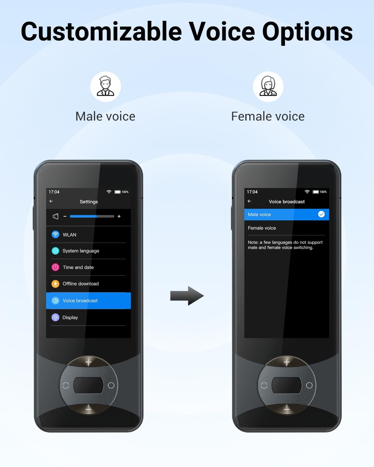 Пристрій для перекладу голосу Xupurtlk W10 144 мови, Білий, фото №6 Пристрій для перекладу голосу Xupurtlk W10 144 мови, Білий, фото №6