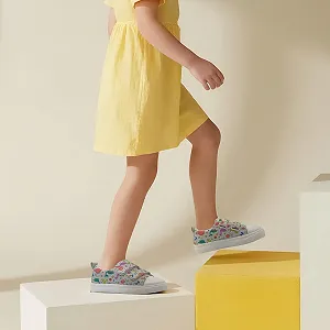 Детские парусиновые кроссовки и девочек, детская повседневная обувь, удобная нескользящая парусиновая Кроссовки с двойной регулируемой застежкой synthetic.ua - Фото 1