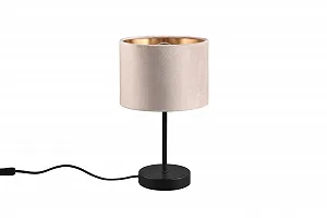 Настільна лампа Julia Modern Velvet Shade Cord Switch E27 40 Вт 30 см 20 см Метал Beige - Фото 1