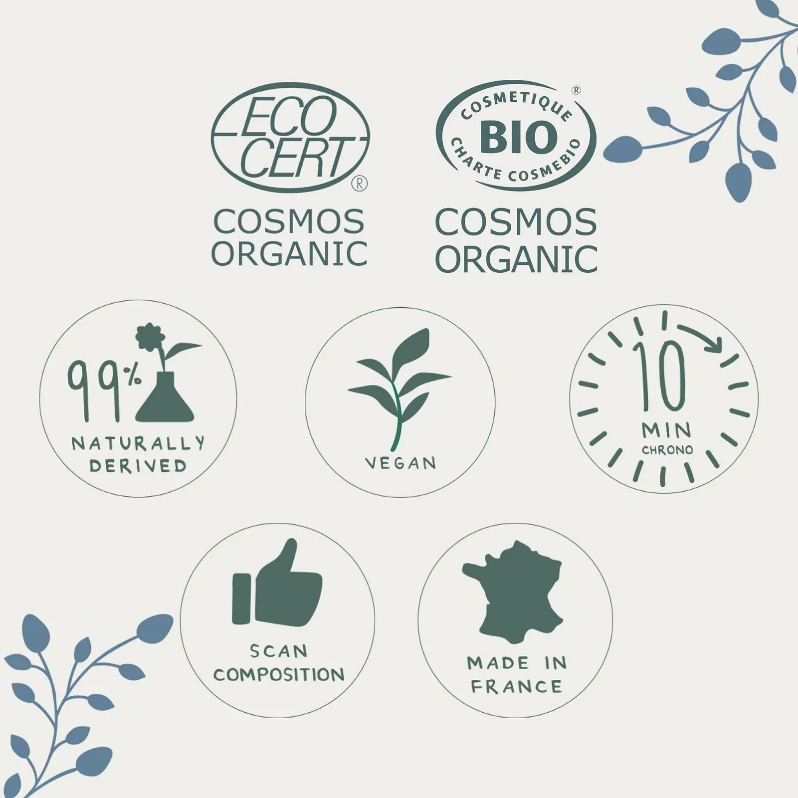 Маска для лица Les Poulettes Отшелушивающая Organic Белая Глина и Миндальный Порошок 75 мл, фото №2