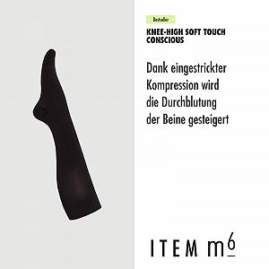 Женские гольфы ITEM m6 с компрессией, 50 Denier, Soft Touch Conscious Knee-High synthetic.ua - Фото 1