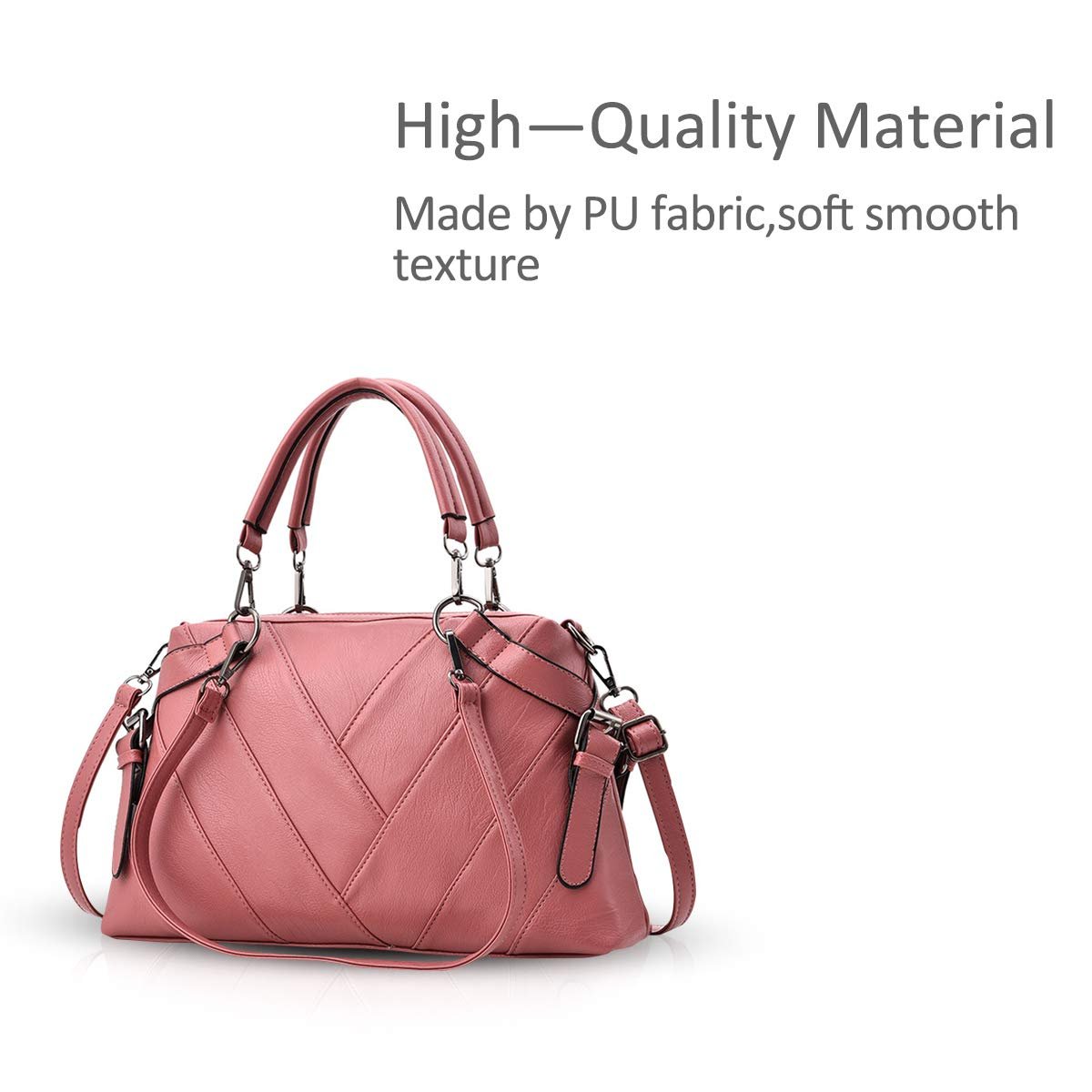 Сумка з ручками NICOLE & DORIS Сучасна Сумка, Сумка через плече, М'яка PU Шкіра, Елегантна Сумка в смужку, фото №3