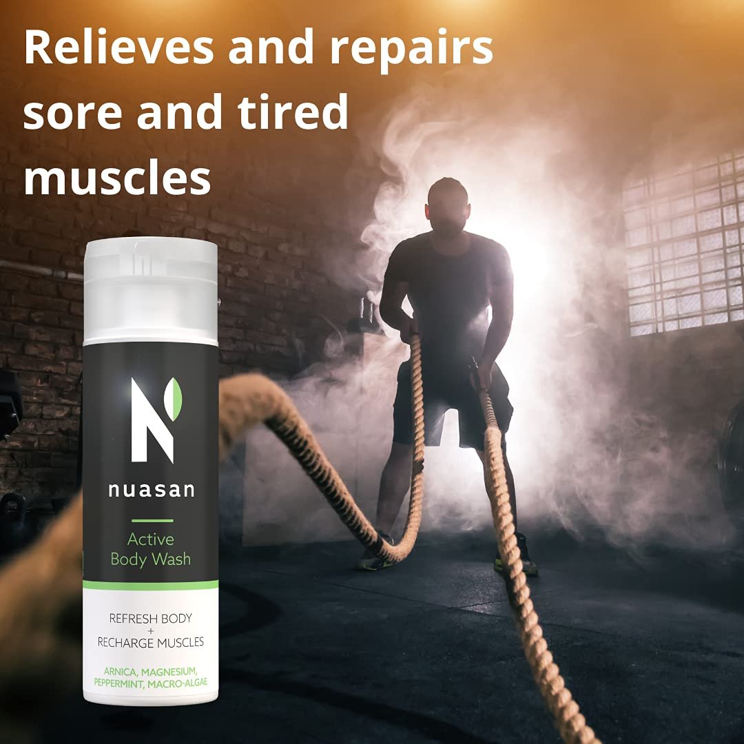 Натуральний гель для душу Nuasan Active Body Wash з арнікою та магнієм, фото №3 Натуральний гель для душу Nuasan Active Body Wash з арнікою та магнієм, фото №3