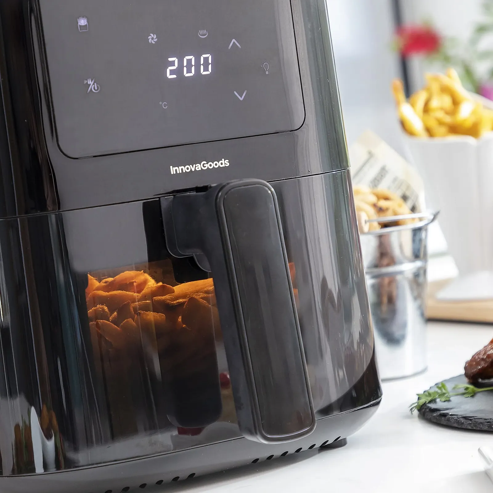 Мультипіч InnovaGoods 5 л 1500 Вт 8 програм Чорна, фото №5 Мультипіч InnovaGoods 5 л 1500 Вт 8 програм Чорна, фото №5