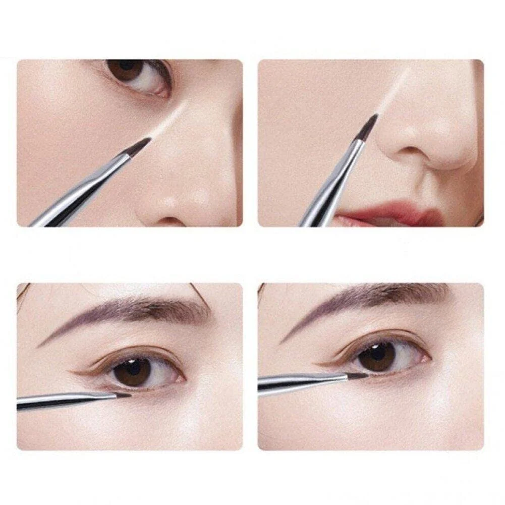 Кисти для подводки глаз Ультратонкая, плоская, угловая, фото №3 Кисти для подводки глаз Ультратонкая, плоская, угловая, фото №3