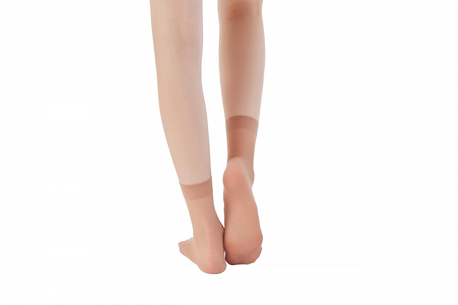 Носки нейлоновые MANZI, 12 пар, высокие, прозрачные, удобные, дышащие, тонкие чулки, 20 ден, фото №4