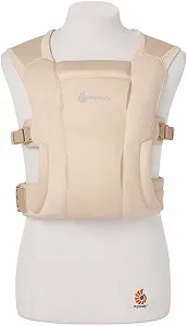 Дитячий рюкзак-переноска Ergobaby Embrace Soft Air Mesh для новонароджених 2-позиційний Кремовий - Фото 1