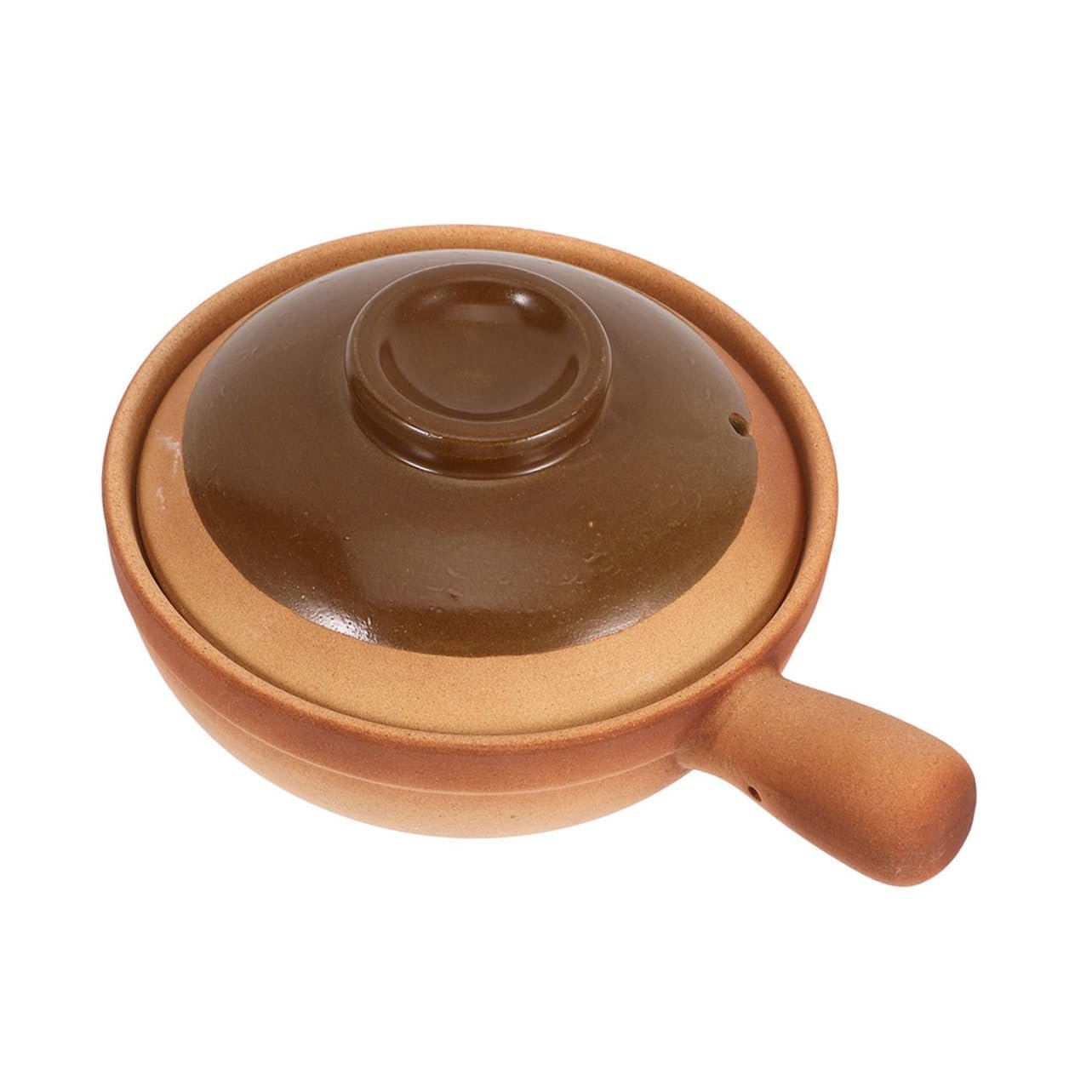 Горшок глиняный традиционный с крышкой 600 мл портативный, фото №1