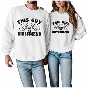 Женский свитер Generisch Валентина, принт с обещанием, блузка, круглый вырез, длинный рукав - Фото 1