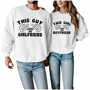 Женский свитер Generisch Валентина, принт с обещанием, блузка, круглый вырез, длинный рукав - Фото 1