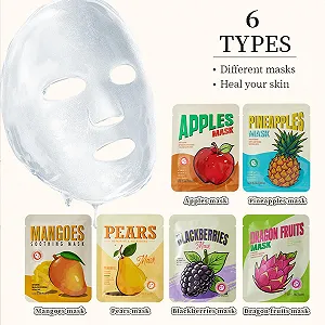 Тканинна маска для обличчя - Зволожуюча з фруктовими есенціями synthetic.ua - Фото 1