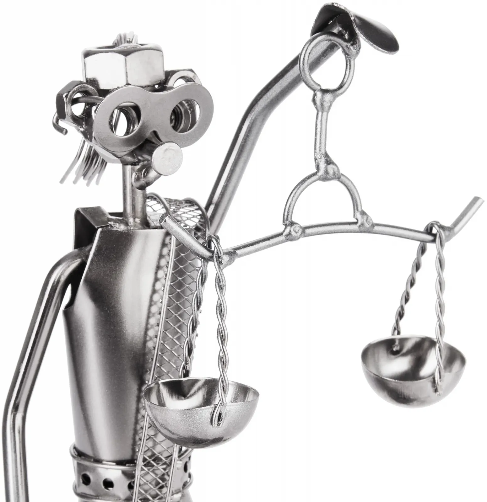 Металлическая фигурка BRUBAKER Screw Man Justitia со змеей и весами, фото №3