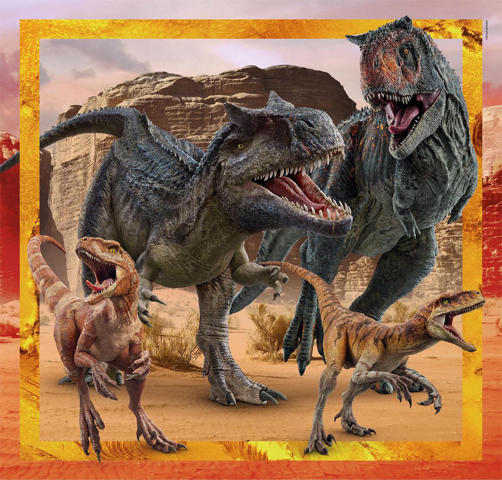 Пазл Clementoni Jurassic World 25314 3 x 48 елементів 32 x 22 cm для дітей від 5 років різнокольоровий, фото №2