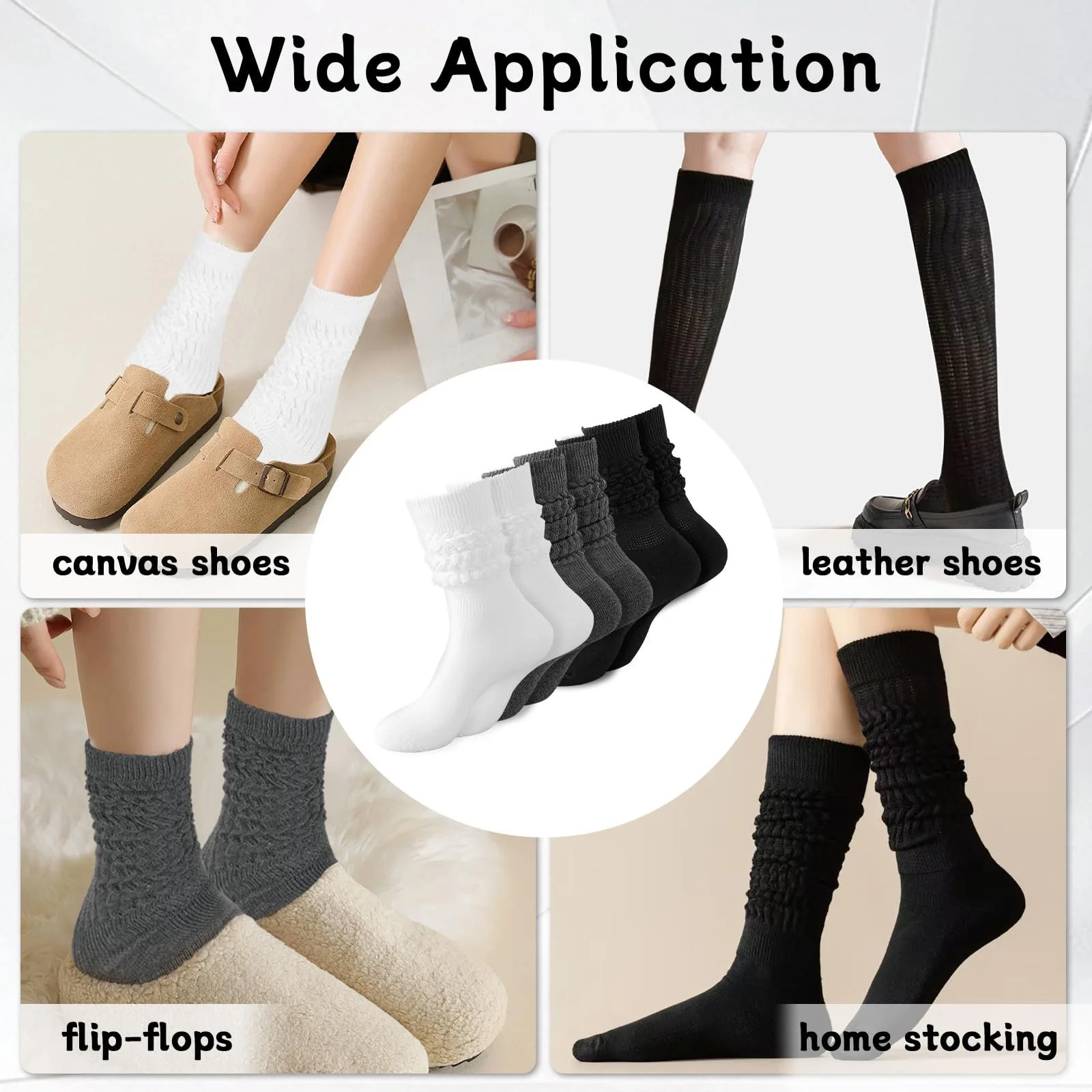 Жіночі шкарпетки JINGIHE (3 пари) One Size, фото №5