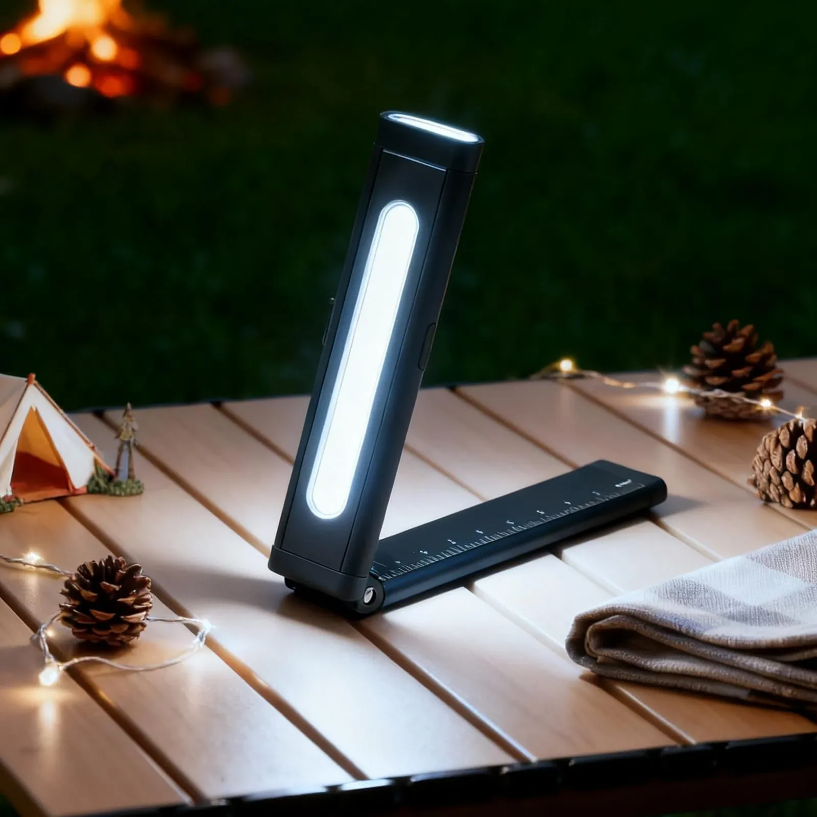 Ліхтарик Super Bright - Акумуляторний складаний багаторежимний - LED для кемпінгу, походів, полювання, риболовлі, відключення електроенергії, домашнього офісу, фото №3