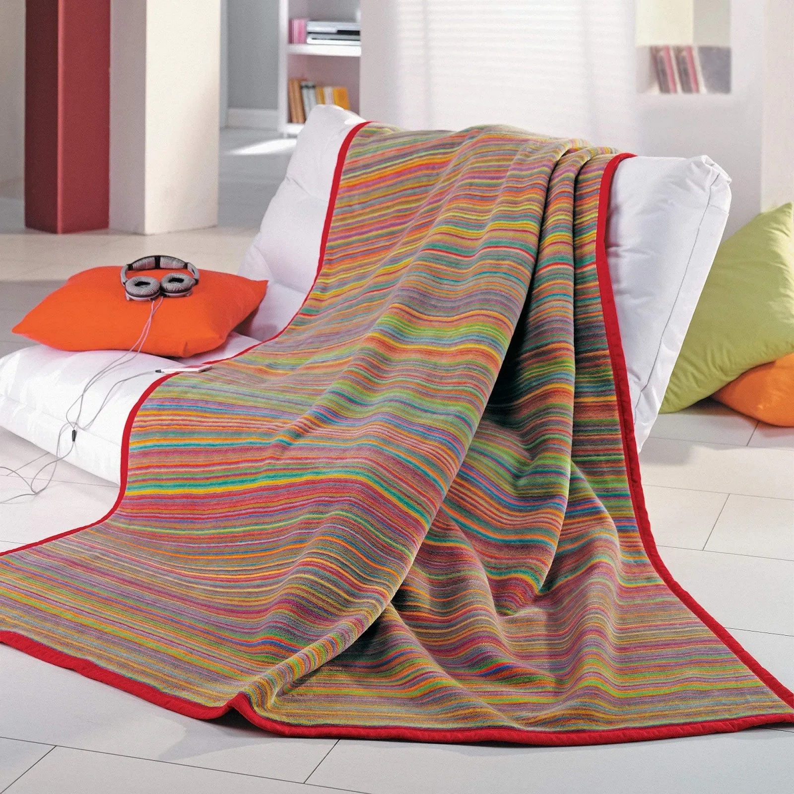 Покривало Erwin M	ller Pescara Бавовняна суміш 150 x 230 см Червоний, фото №2