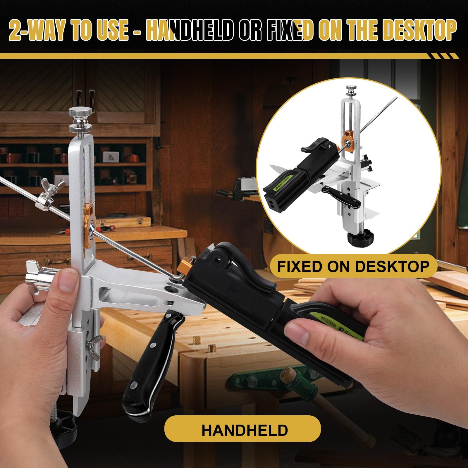 Система для заточування ножів 360° Flip Rotation з 11 точильними каменями, фото №7 Система для заточування ножів 360° Flip Rotation з 11 точильними каменями, фото №7