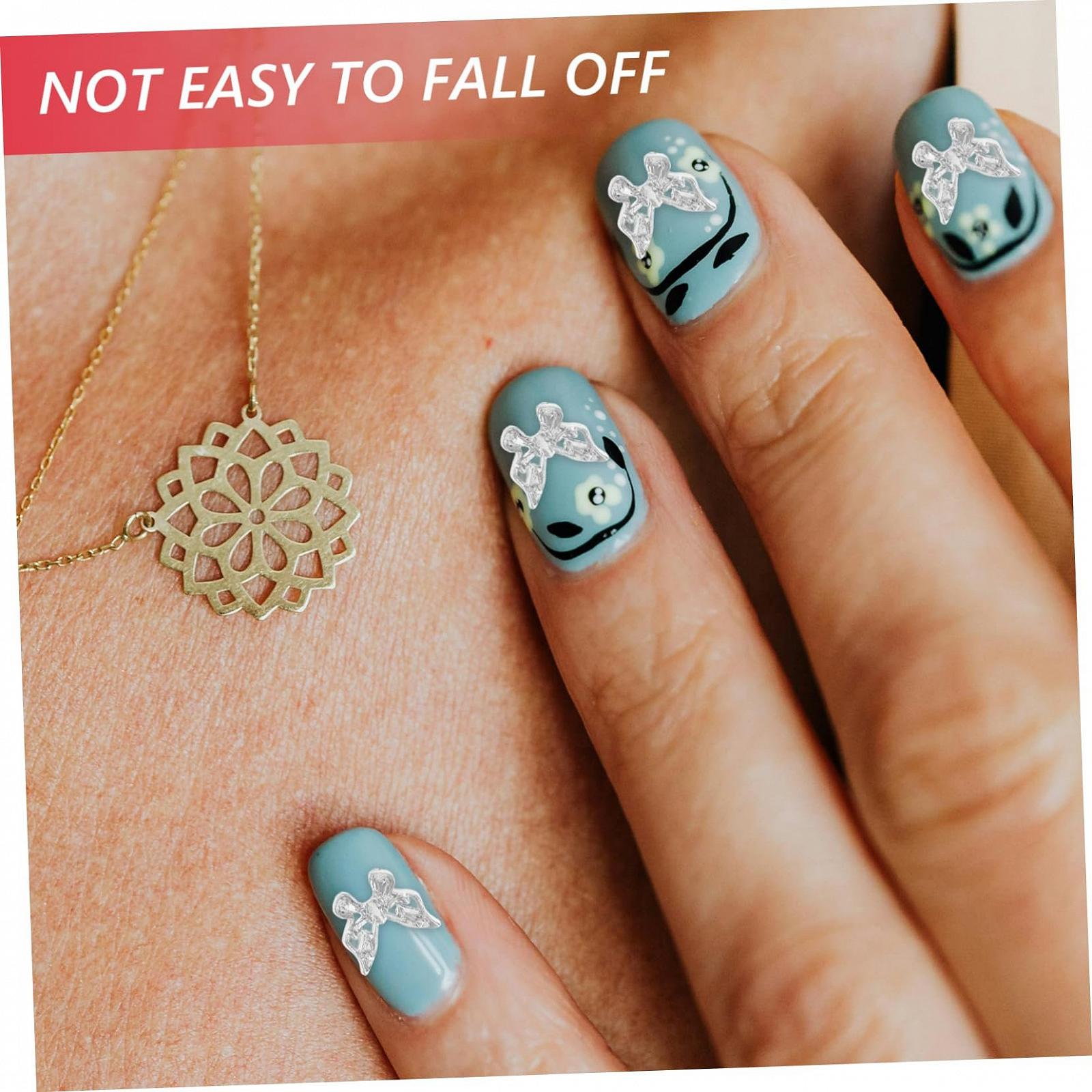 Бантик-метелик Healeved, 3D, сріблясті, фото №5