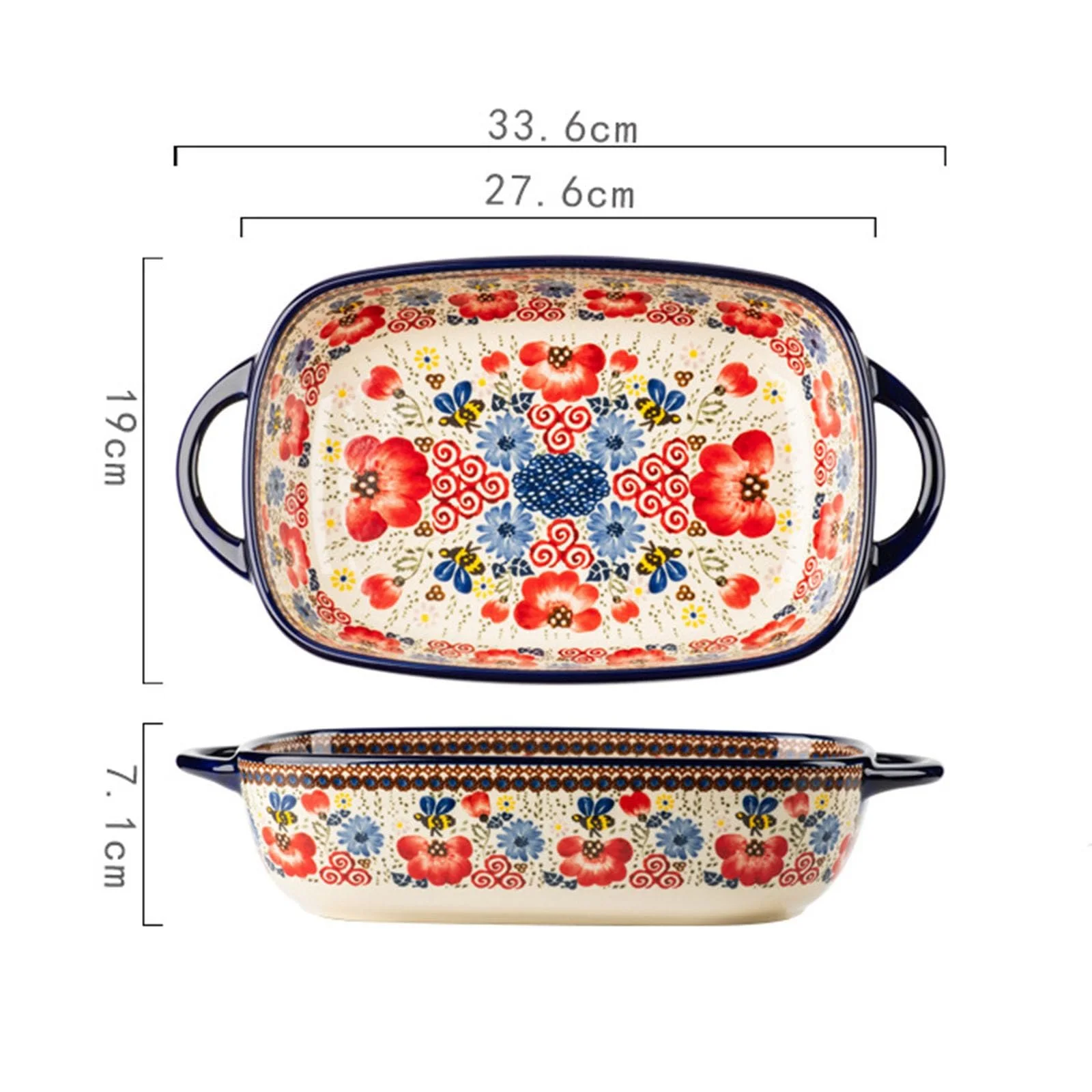 Форма для запекания лазаньи MoRfiL Керамическая прямоугольная 1900 мл, фото №3 Форма для запекания лазаньи MoRfiL Керамическая прямоугольная 1900 мл, фото №3