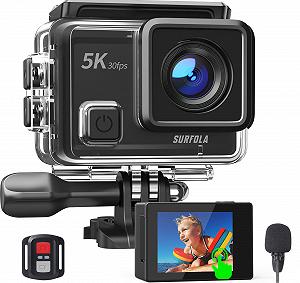 Камера Surfola Action Cam 5K 30 fps 20 MP WiFi Подводная камера 40M Водонепроницаемость, EIS стабилизация изображения, Шлемная камера WiFi - Фото 1