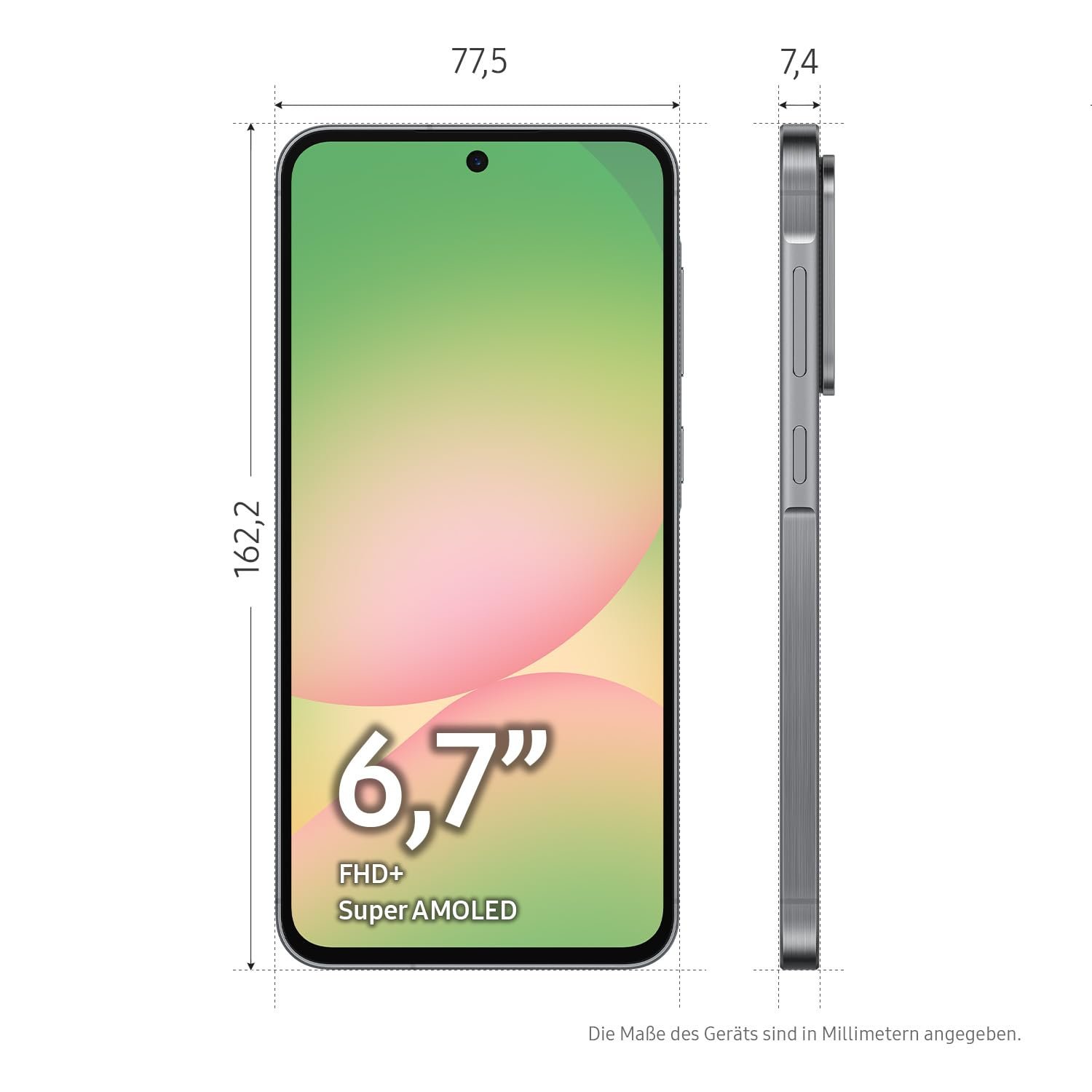 Смартфон Samsung Galaxy A56 5G AI 8 ГБ RAM 256 ГБ 50 Мп Потрясающий графит, фото №7 Смартфон Samsung Galaxy A56 5G AI 8 ГБ RAM 256 ГБ 50 Мп Потрясающий графит, фото №7