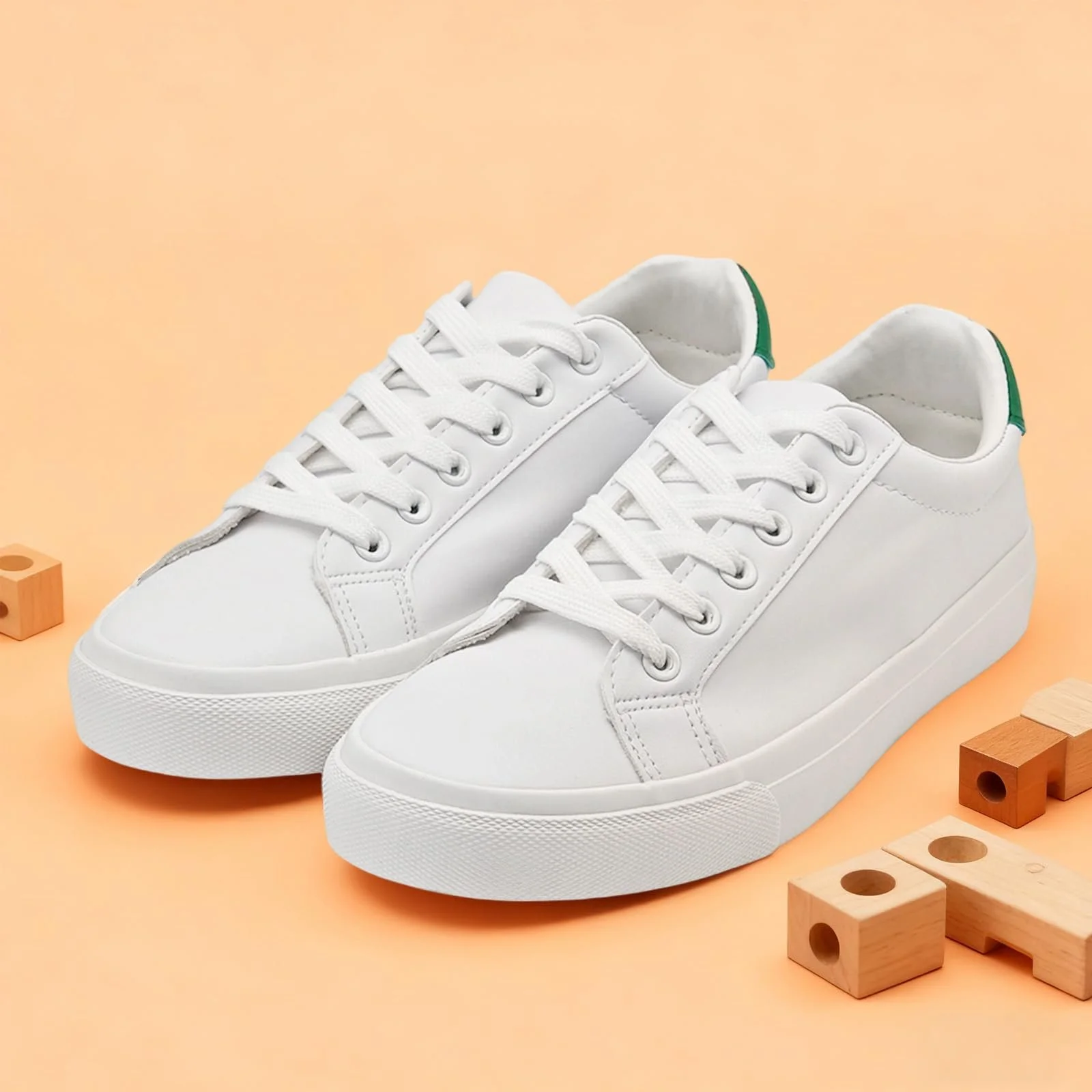 Модні Кросівки на шнурівці та дівчаток Білий 256, фото №7