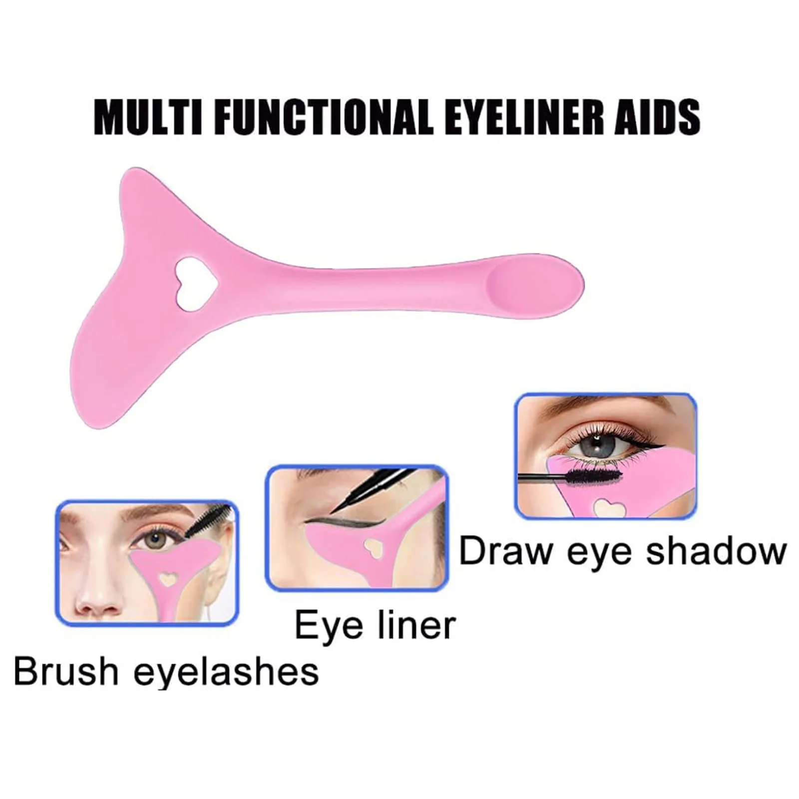 Трафарети Kinretixiaуки для підводки тушшю та тінями Визначені підводки Рожевий, фото №5 Трафарети Kinretixiaуки для підводки тушшю та тінями Визначені підводки Рожевий, фото №5