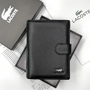 Купить Мужское портмоне вертикальное кожаное Lacoste - Фото 1 Мужское портмоне вертикальное кожаное Lacoste - Фото 1