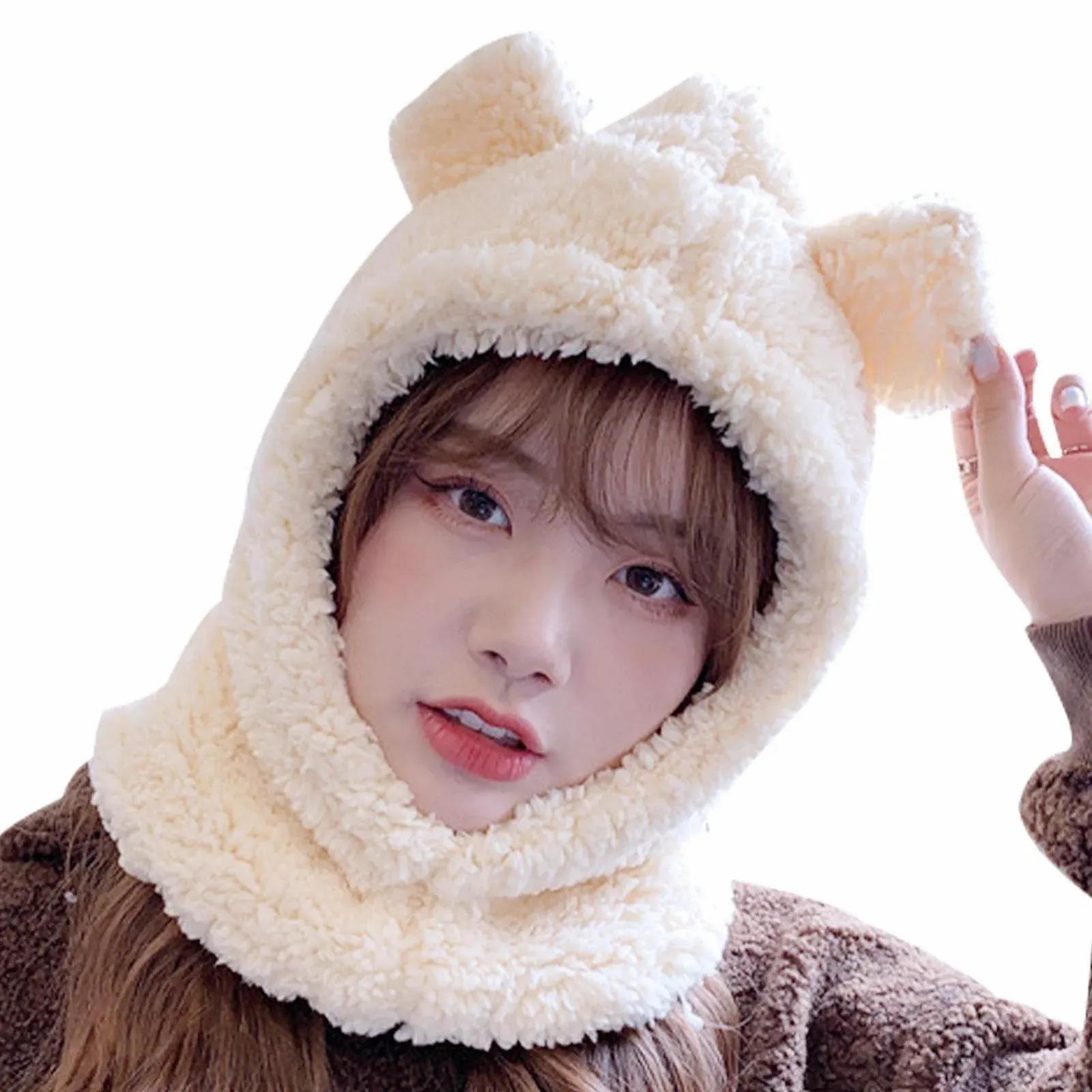 Зимняя шапка-ушанка Aferzov Зверушка Медведь, фото №7