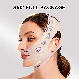 Маска для сну для скульптурування обличчя V Line Lifting Mask, Багаторазовий ремінець для зменшення подвійного підборіддя synthetic.ua - Фото 1