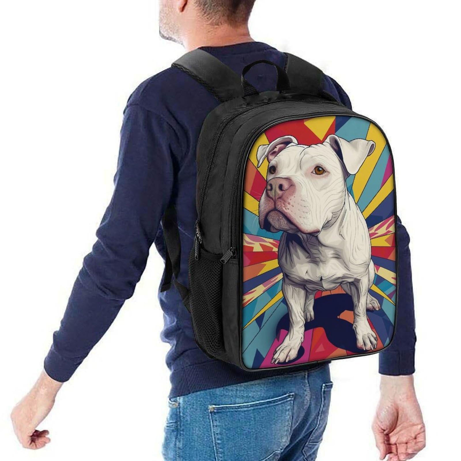 Рюкзак RSIUUODNF DOG 3D, дитячий, великий, 40x28x16 см, фото №5