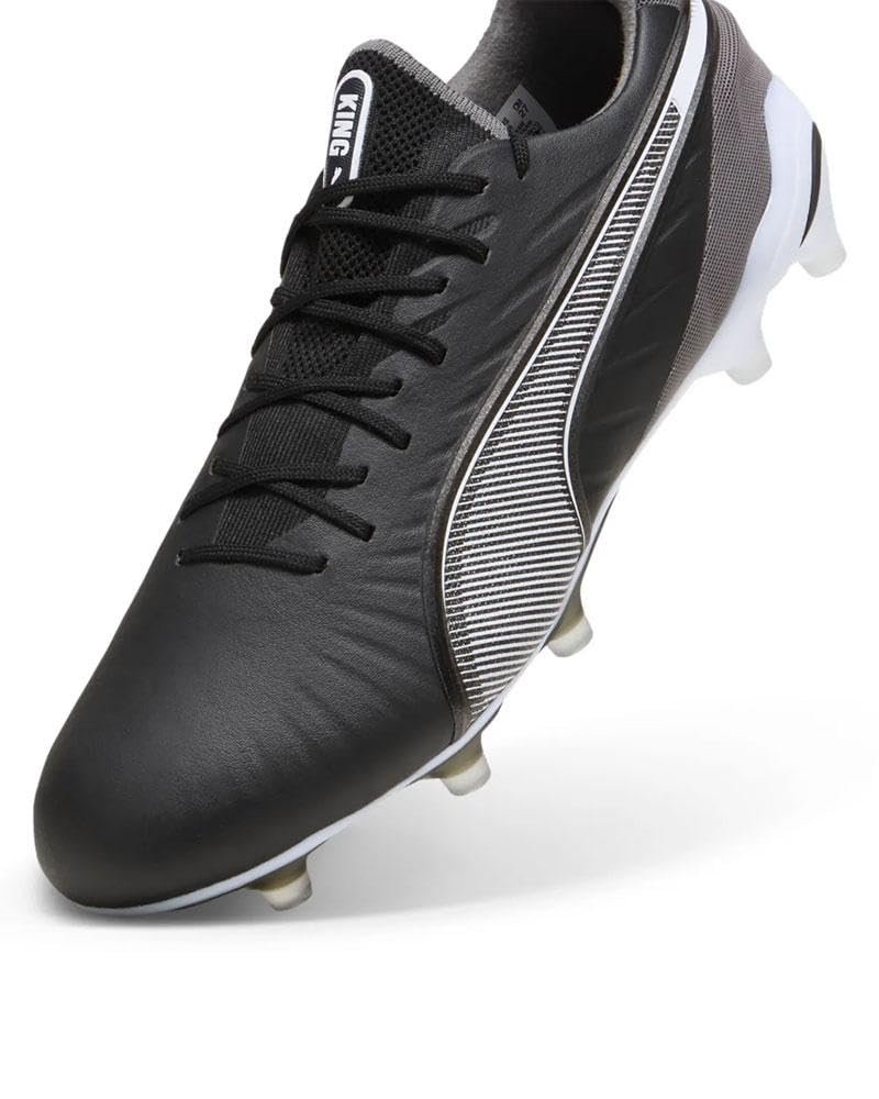 Бутси PUMA King Ultimate FG/AG Volume Up Unisex, чорний/білий/холодний темно-сірий, фото №1