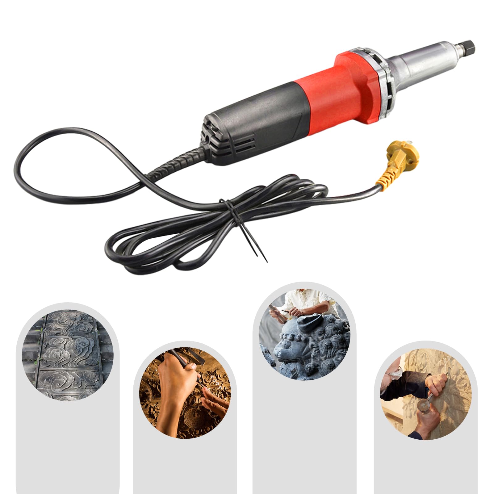 Шліфувальна машина MEHOOSPVN Смуговий Sander 600 Вт з аксесуарами штифтовий шліфувальний верстат Кут шліфувальний верстат з регулятором швидкості 0~27000 об/хв J-25 Прямий шліфувальний верстат Затискач діаметром 6 мм смуговий шліфувальний верстат для полірування, фото №5 Шліфувальна машина MEHOOSPVN Смуговий Sander 600 Вт з аксесуарами штифтовий шліфувальний верстат Кут шліфувальний верстат з регулятором швидкості 0~27000 об/хв J-25 Прямий шліфувальний верстат Затискач діаметром 6 мм смуговий шліфувальний верстат для полірування, фото №5