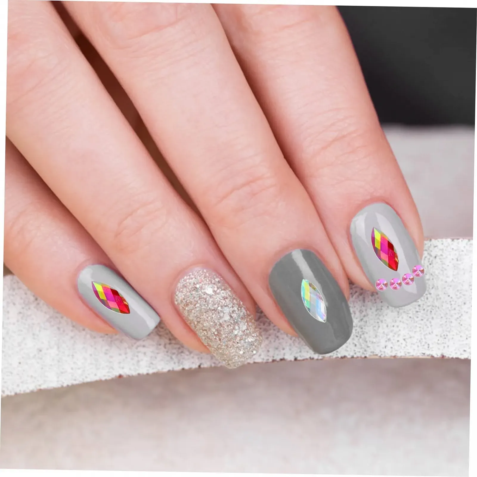 Стрази WOONEKY 300 штук, стрази для рукоділля, прикраси для акрилові, фото №3