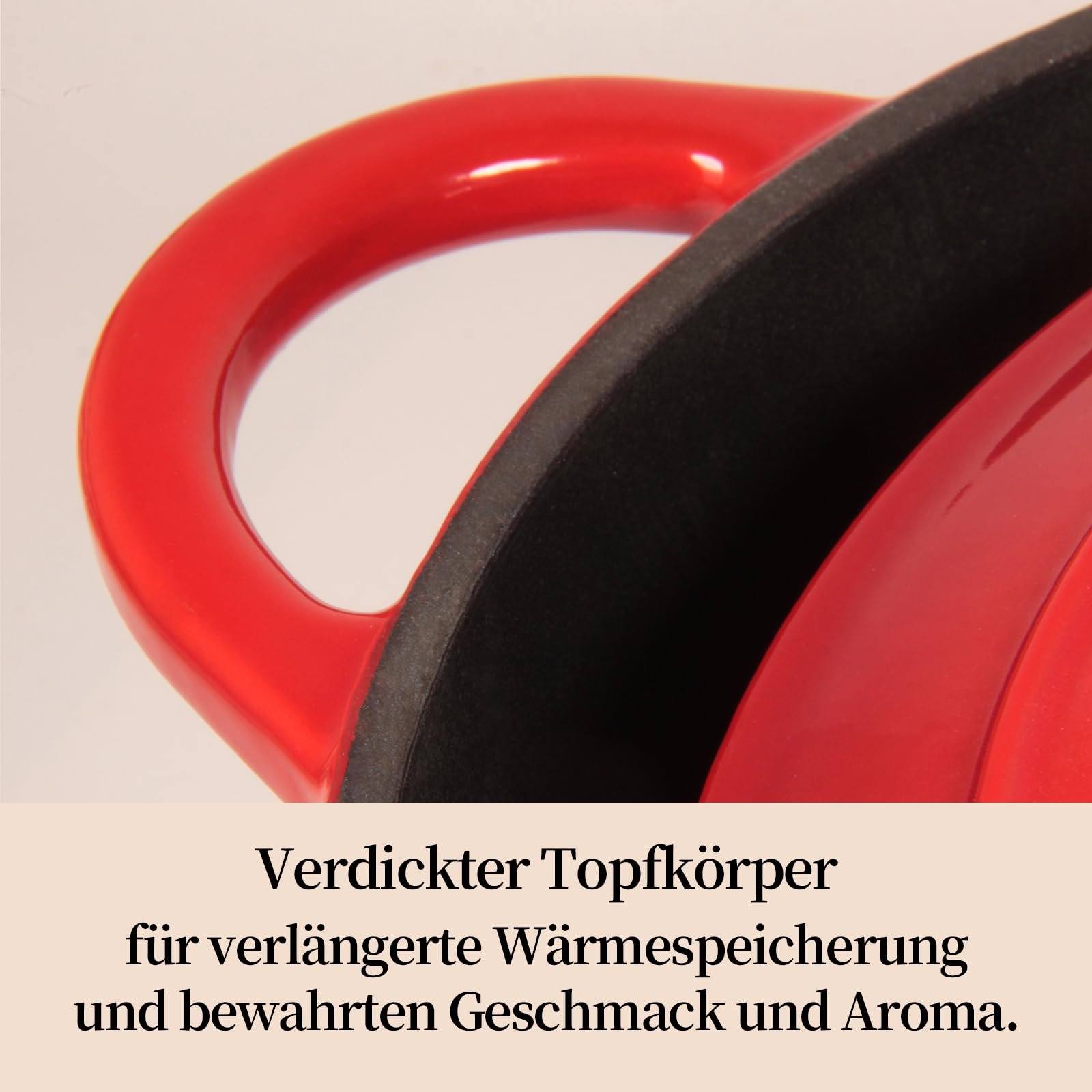 Жаровня чавунна Nilpferd емальована з кришкою та силіконовими рукавичками 22 см 3 л Бірюзовий, фото №4
